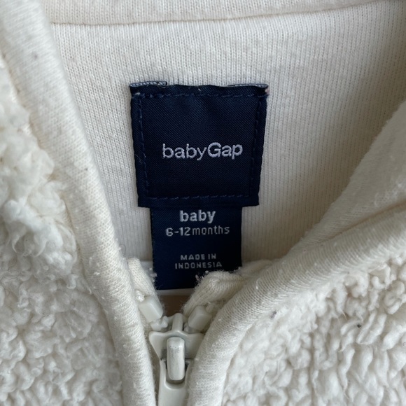 Baby Gap Onesie Hoodie with Bear Ears Size 6-12M - Picture 3 of 3